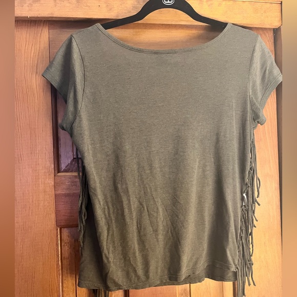 Green Fringe T-Shirt - Picture 4 of 4